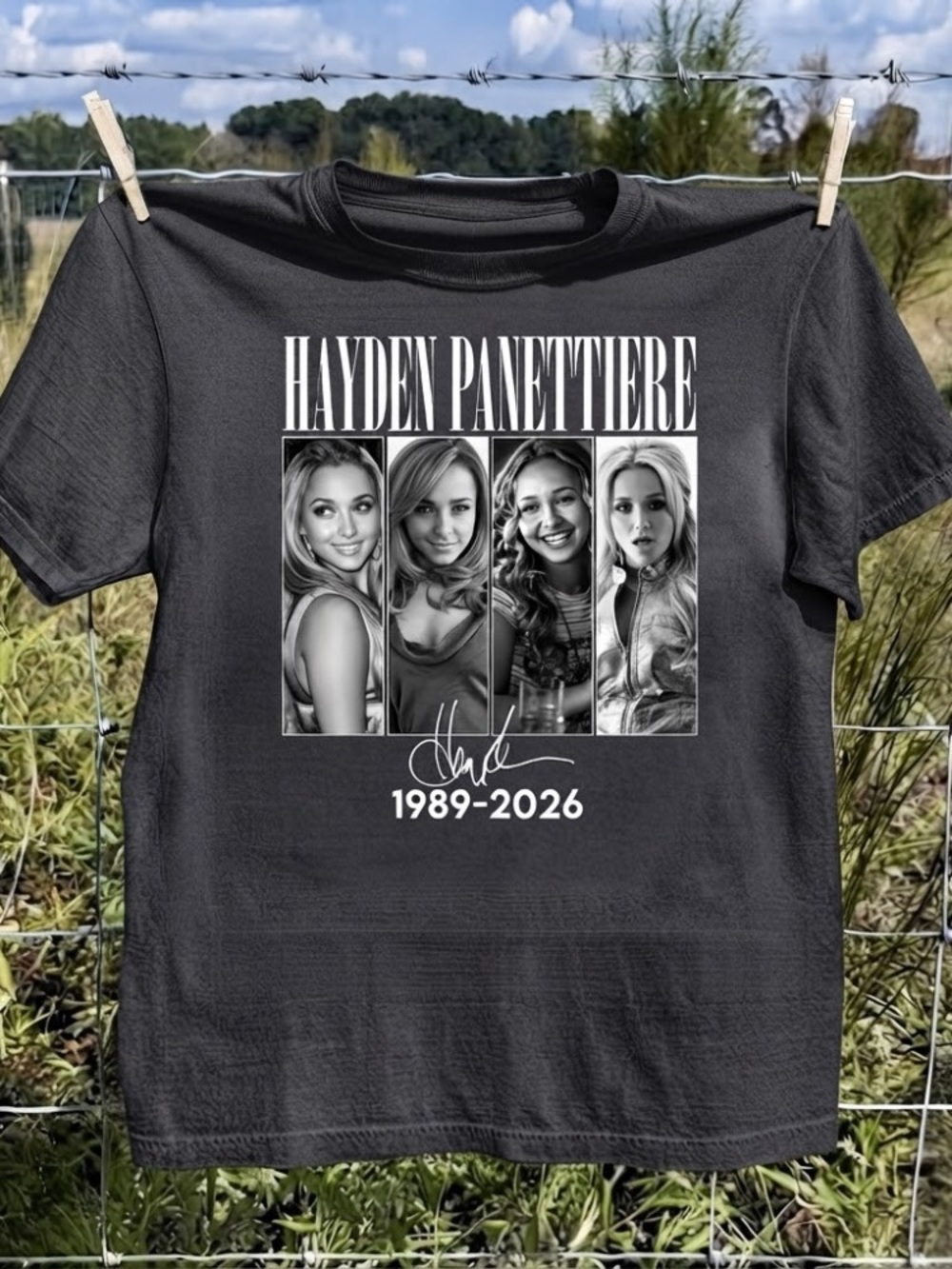Hayden Panettiere Memorial Tribute Vintage Bootleg Rap Tee T-Shirt